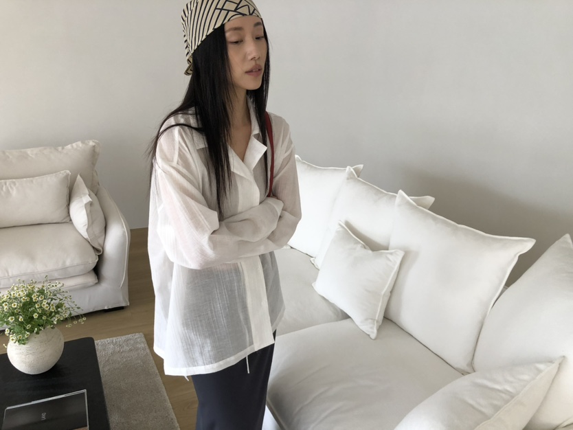 TORRE韓國代購女士新款熱賣26春夏休閑時尚推薦襯衫蕾絲衫TORRE襯衫/蕾絲衫