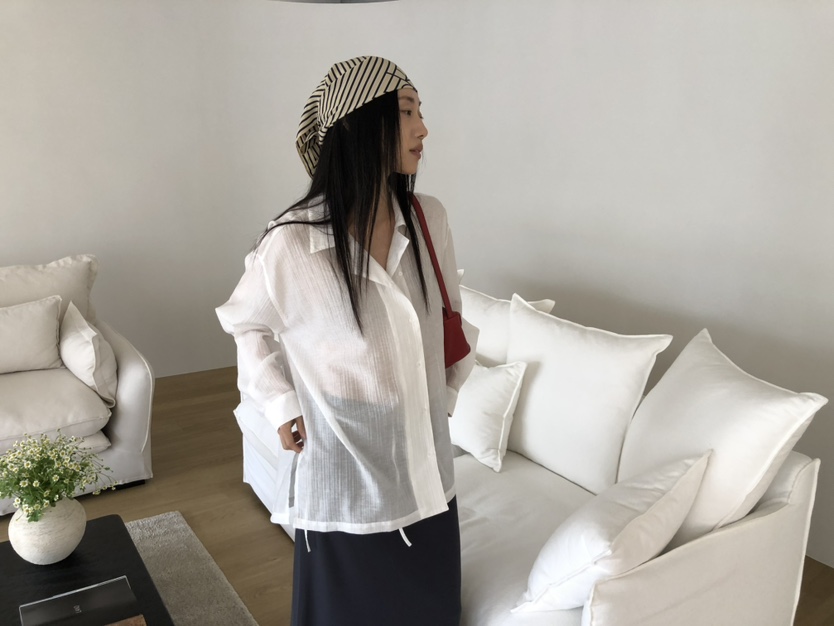 TORRE韓國代購女士新款熱賣26春夏休閑時尚推薦襯衫蕾絲衫TORRE襯衫/蕾絲衫