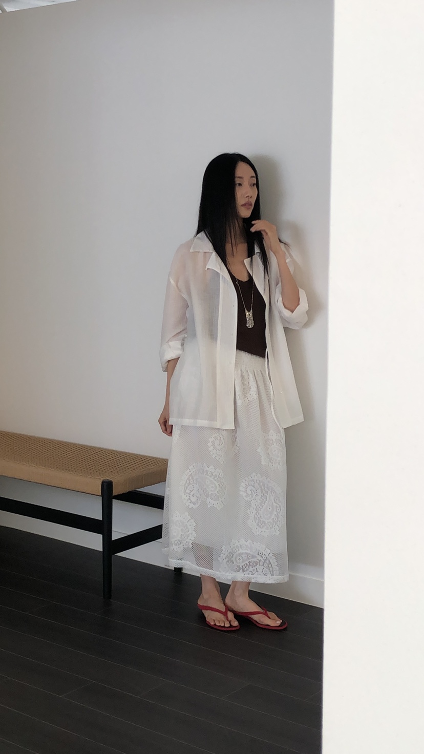 TORRE韓國代購女士新款熱賣26春夏休閑時尚推薦襯衫蕾絲衫TORRE襯衫/蕾絲衫