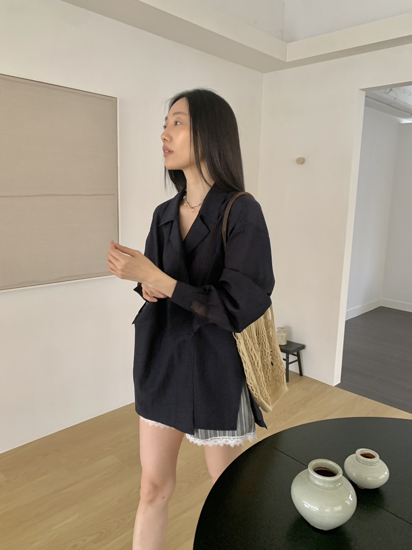 TORRE韓國代購女士新款熱賣26春夏休閑時尚推薦襯衫蕾絲衫TORRE襯衫/蕾絲衫