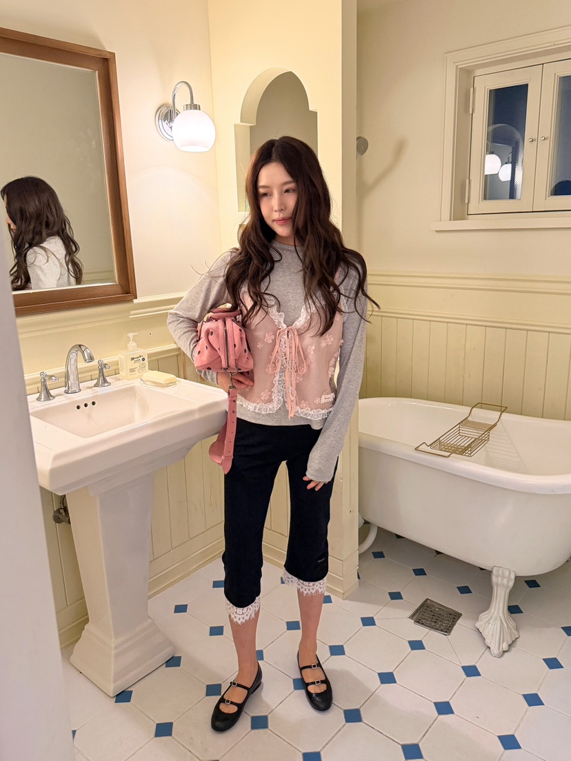 BOUTIQUE-L韓國直郵女士新品熱賣推薦26春夏時尚長袖T恤BOUTIQUE-L長袖T恤