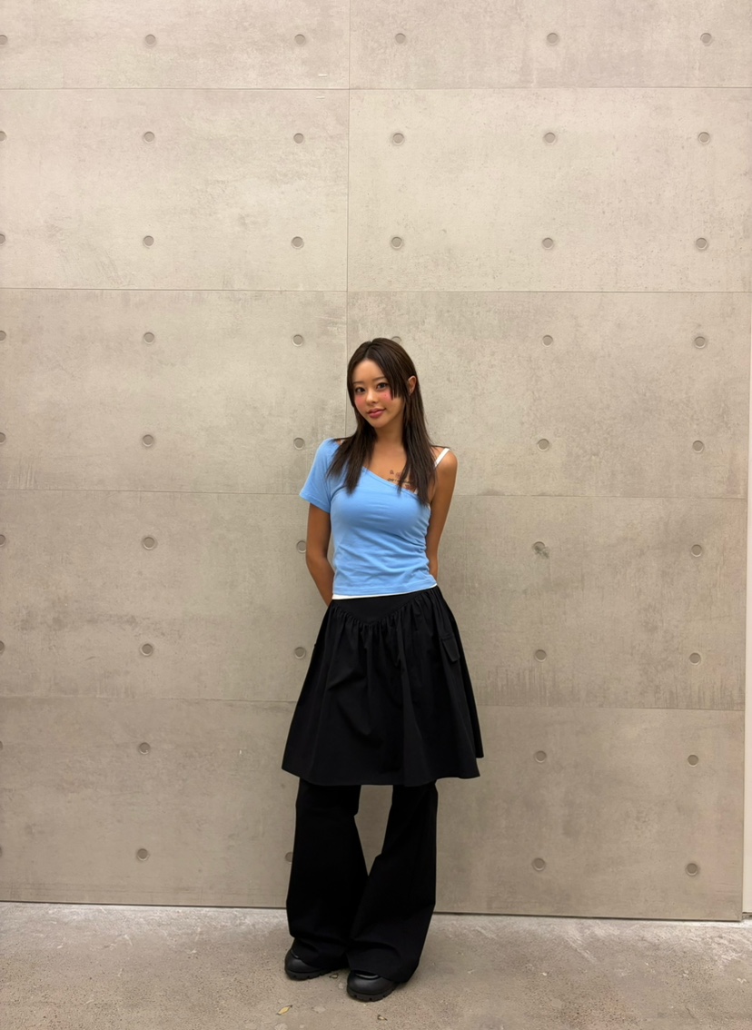 CUCUMBER韓國代購女裝新品推薦休閑時尚職業26春夏休閑褲喇叭CUCUMBER休閑褲