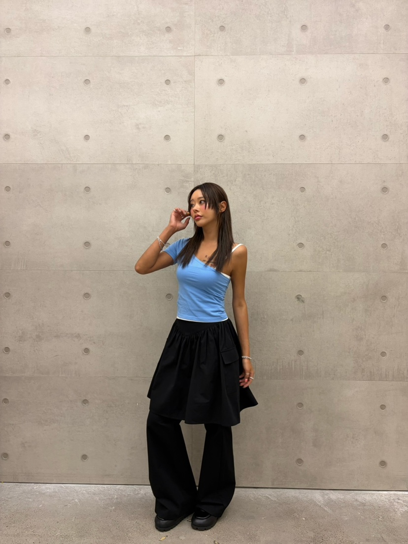 CUCUMBER韓國代購女裝新品推薦休閑時尚職業26春夏休閑褲喇叭CUCUMBER休閑褲