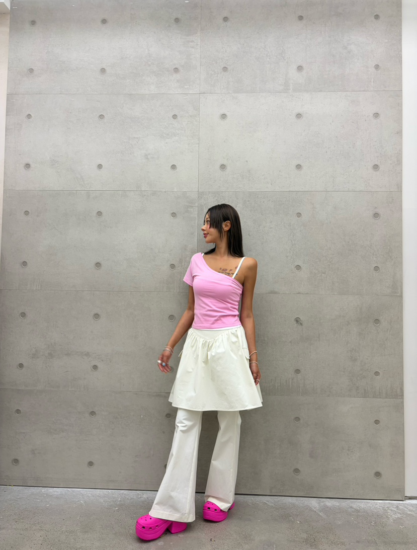 CUCUMBER韓國代購女裝新品推薦休閑時尚職業26春夏休閑褲喇叭CUCUMBER休閑褲