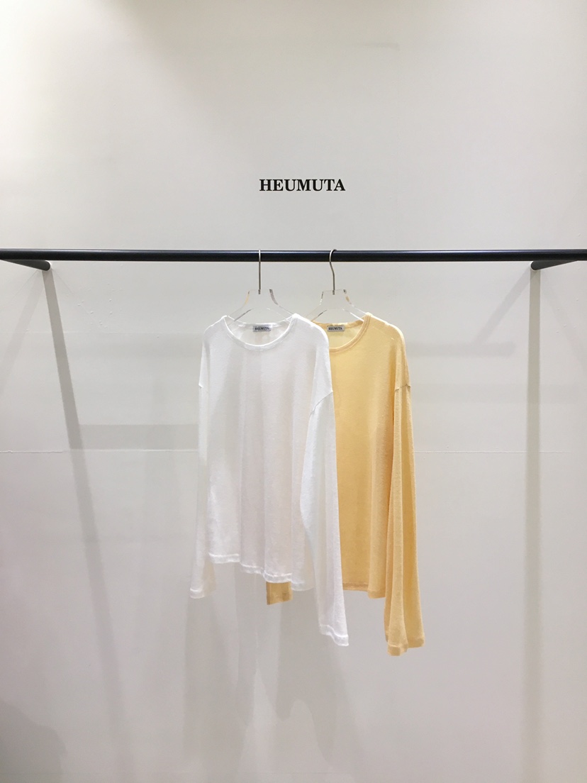 HEUMUTA韓國東大門代購女裝新款推薦休閑時尚長袖T恤亞麻HEUMUTA長袖T恤