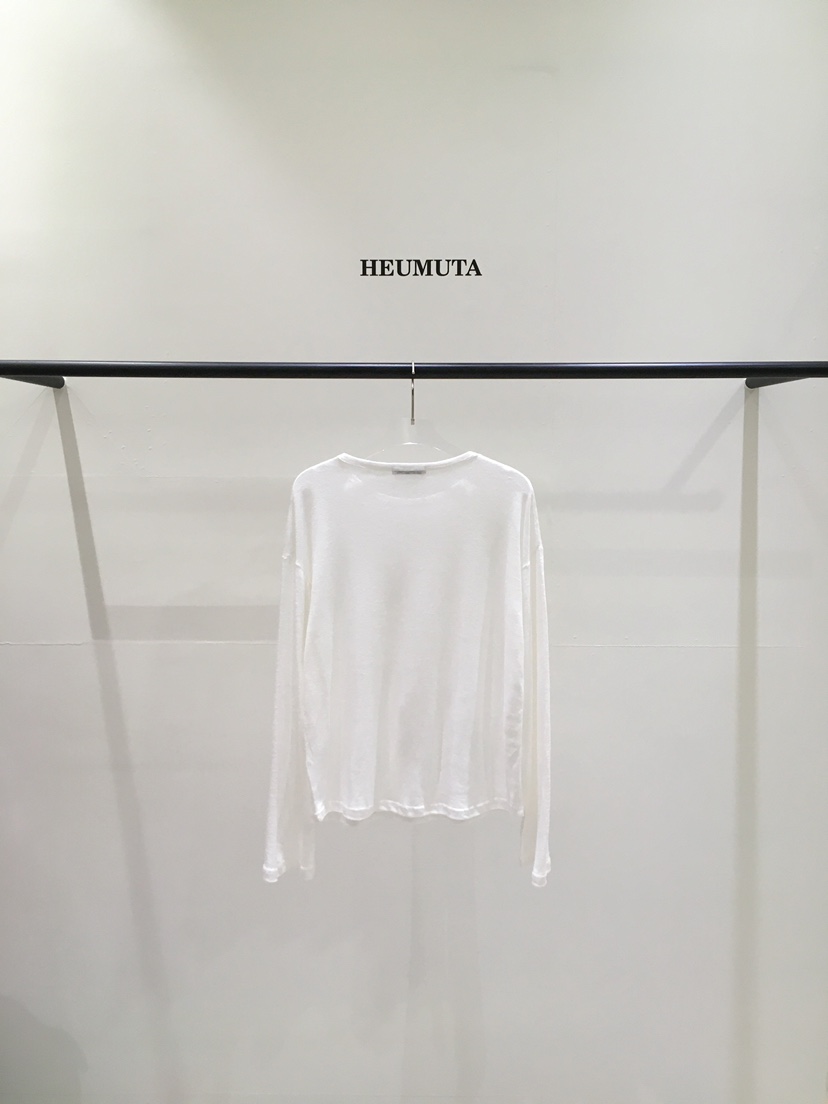 HEUMUTA韓國東大門代購女裝新款推薦休閑時尚長袖T恤亞麻HEUMUTA長袖T恤