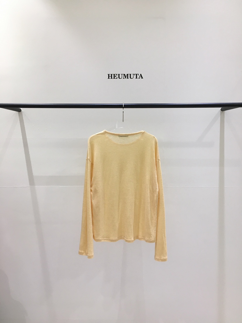 HEUMUTA韓國東大門代購女裝新款推薦休閑時尚長袖T恤亞麻HEUMUTA長袖T恤