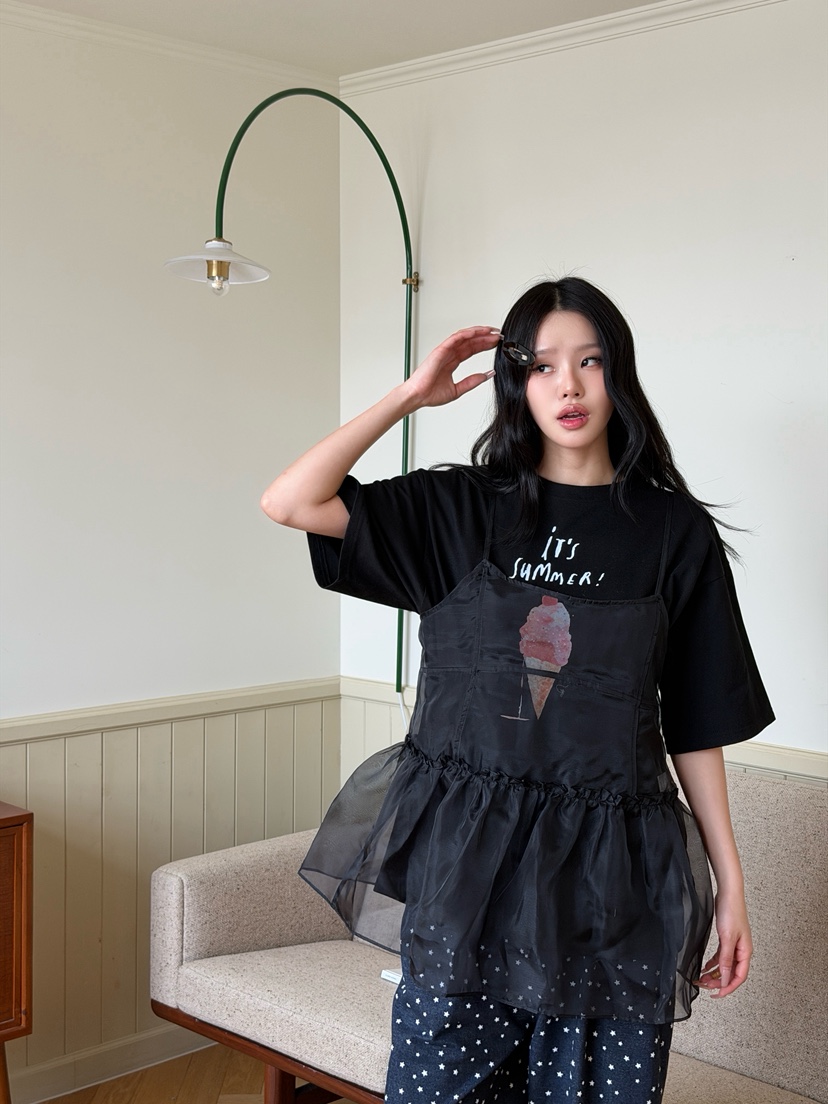 ZITTEN韓國代購女裝新品休閑時尚職業26春夏推薦熱賣人氣T恤ZITTENT恤