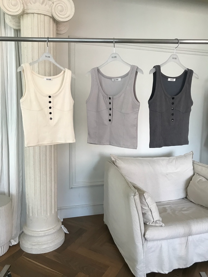 ESCHER韓國直郵實拍女裝新品人氣26春夏休閑時尚吊帶背心ESCHER吊帶/背心