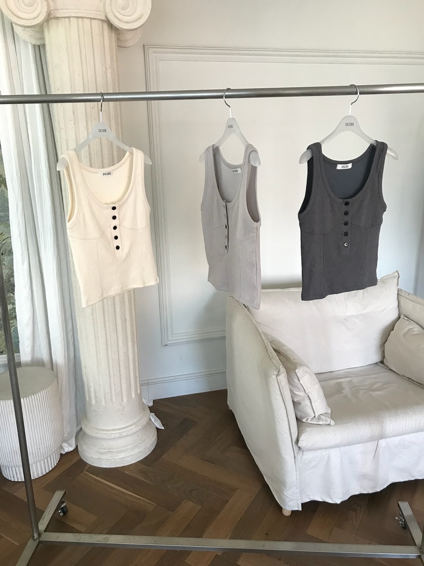 ESCHER韓國直郵實拍女裝新品人氣26春夏休閑時尚吊帶背心ESCHER吊帶/背心