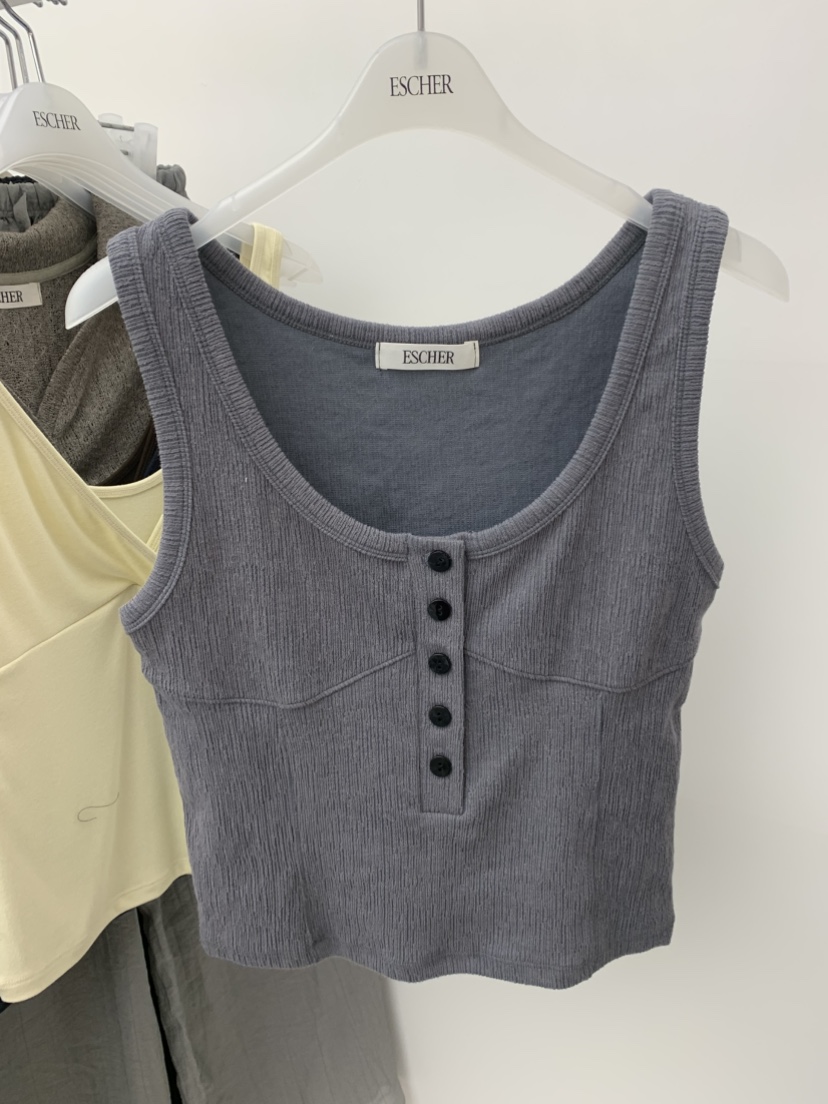 ESCHER韓國直郵實拍女裝新品人氣26春夏休閑時尚吊帶背心ESCHER吊帶/背心圖色2