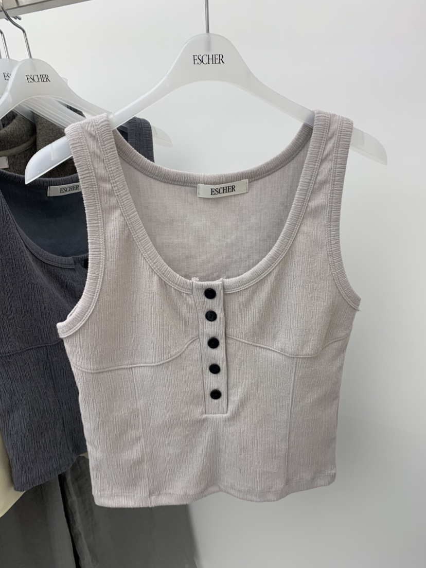 ESCHER韓國直郵實拍女裝新品人氣26春夏休閑時尚吊帶背心ESCHER吊帶/背心圖色3