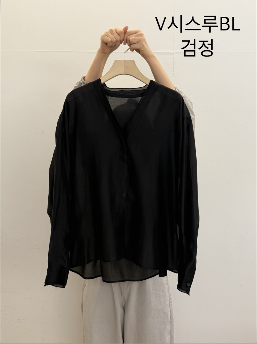 TAUPE韓國直郵女裝新款人氣熱賣26春夏推薦襯衫蕾絲衫透明TAUPE襯衫/蕾絲衫圖色3