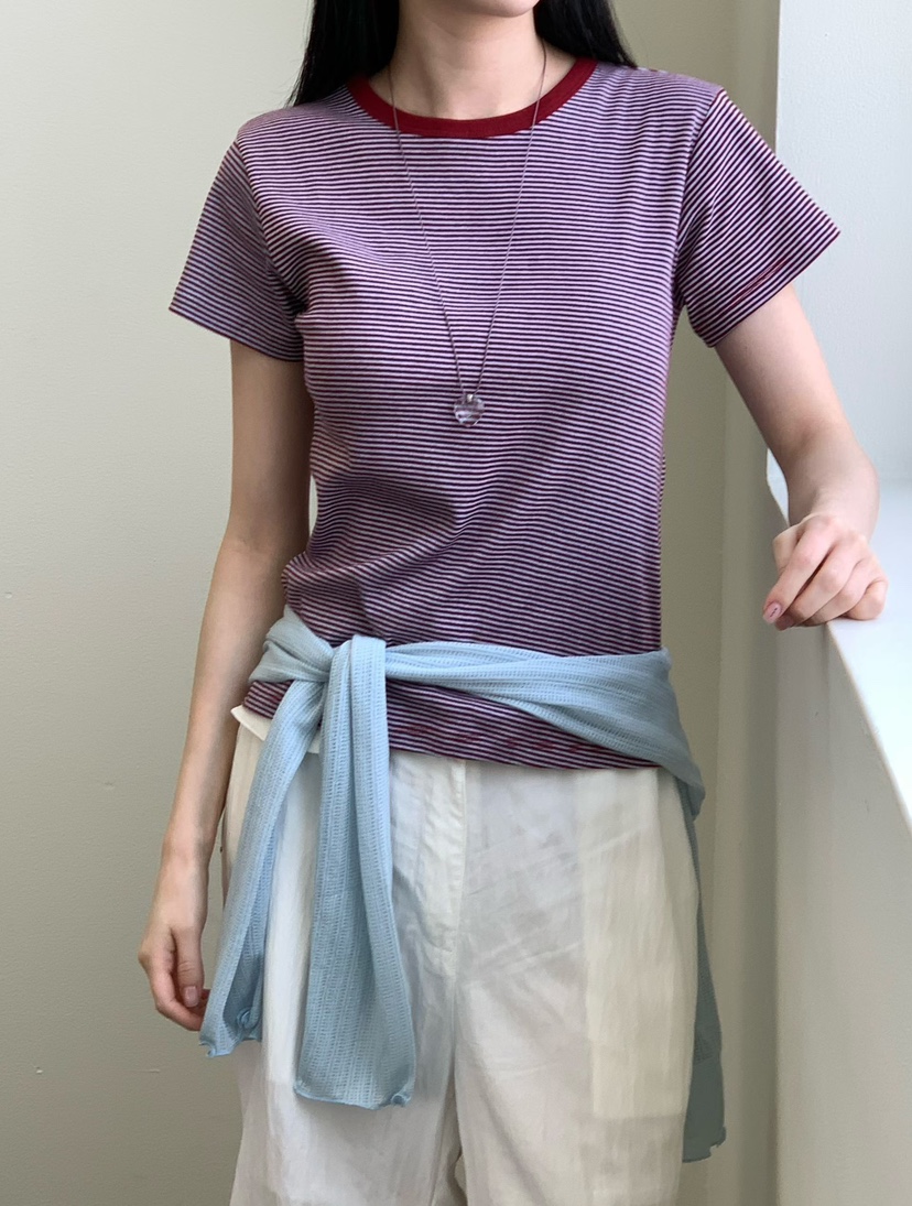 BINUS韓國東大門直郵女士新款休閑時尚職業26春夏熱賣T恤BINUST恤