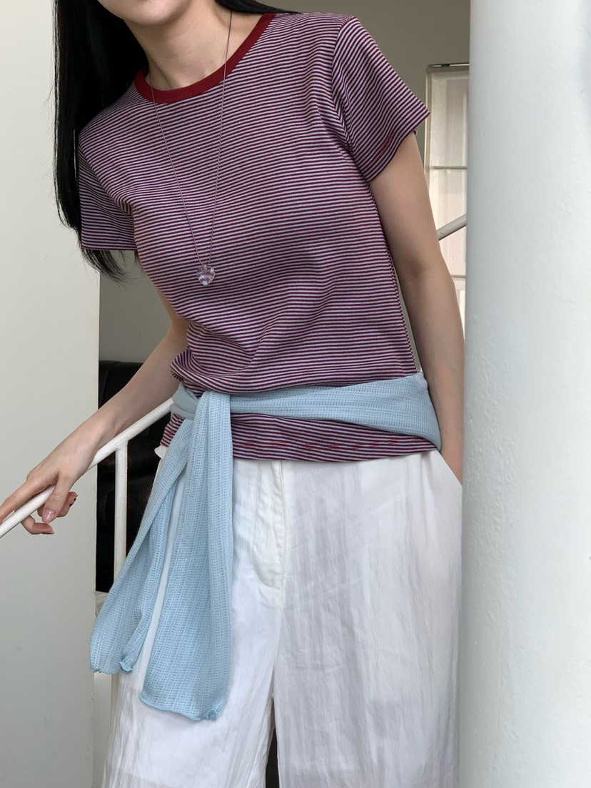 BINUS韓國東大門直郵女士新款休閑時尚職業26春夏熱賣T恤BINUST恤