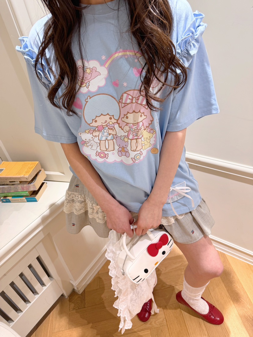 BOUTIQUE-L韓國東大門直郵女裝新款時尚26春夏人氣休閑T恤BOUTIQUE-LT恤