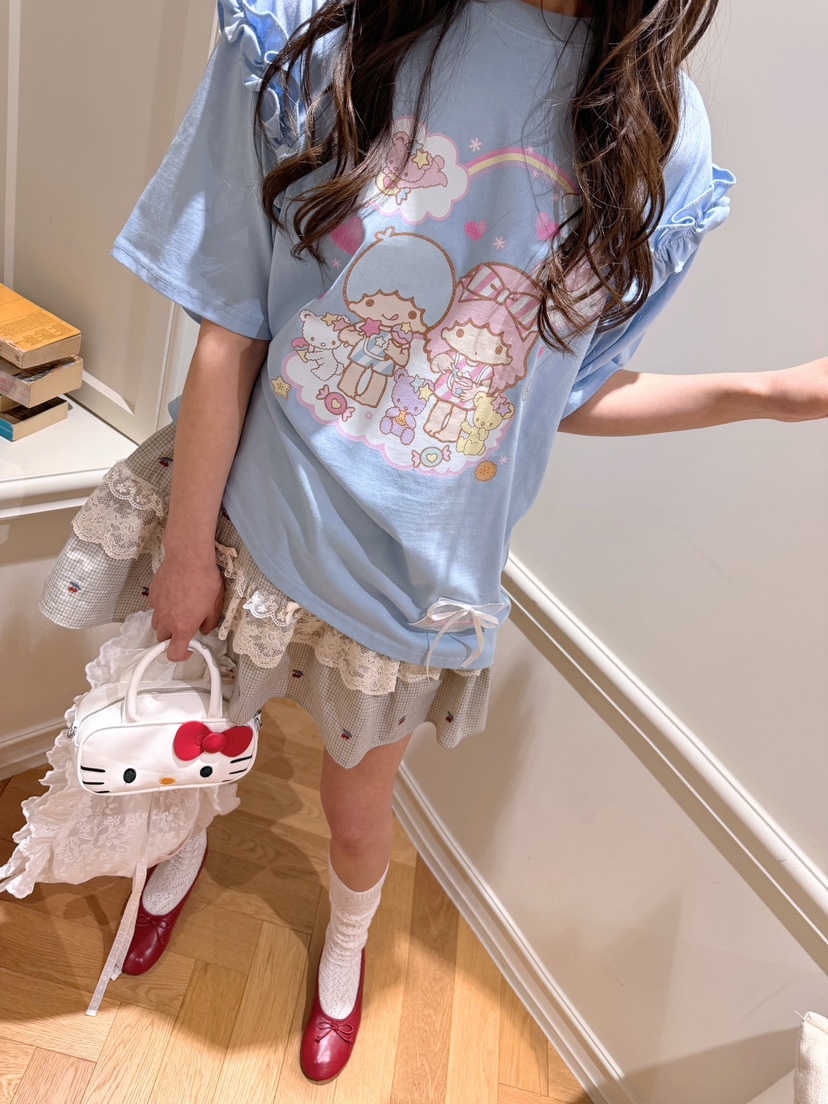 BOUTIQUE-L韓國東大門直郵女裝新款時尚26春夏人氣休閑T恤BOUTIQUE-LT恤圖色2