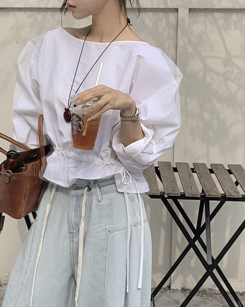 OURWAVE/OUR ROOM韓國直郵實拍女士新款職業襯衫蕾絲衫Our Wave/Our Room襯衫/蕾絲衫