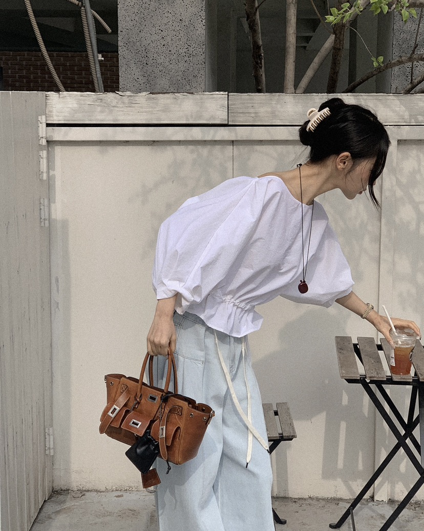 OURWAVE/OUR ROOM韓國直郵實拍女士新款職業襯衫蕾絲衫Our Wave/Our Room襯衫/蕾絲衫