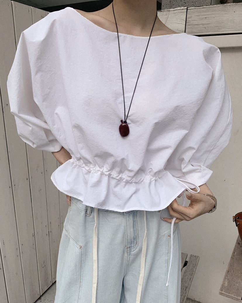 OURWAVE/OUR ROOM韓國直郵實拍女士新款職業襯衫蕾絲衫Our Wave/Our Room襯衫/蕾絲衫