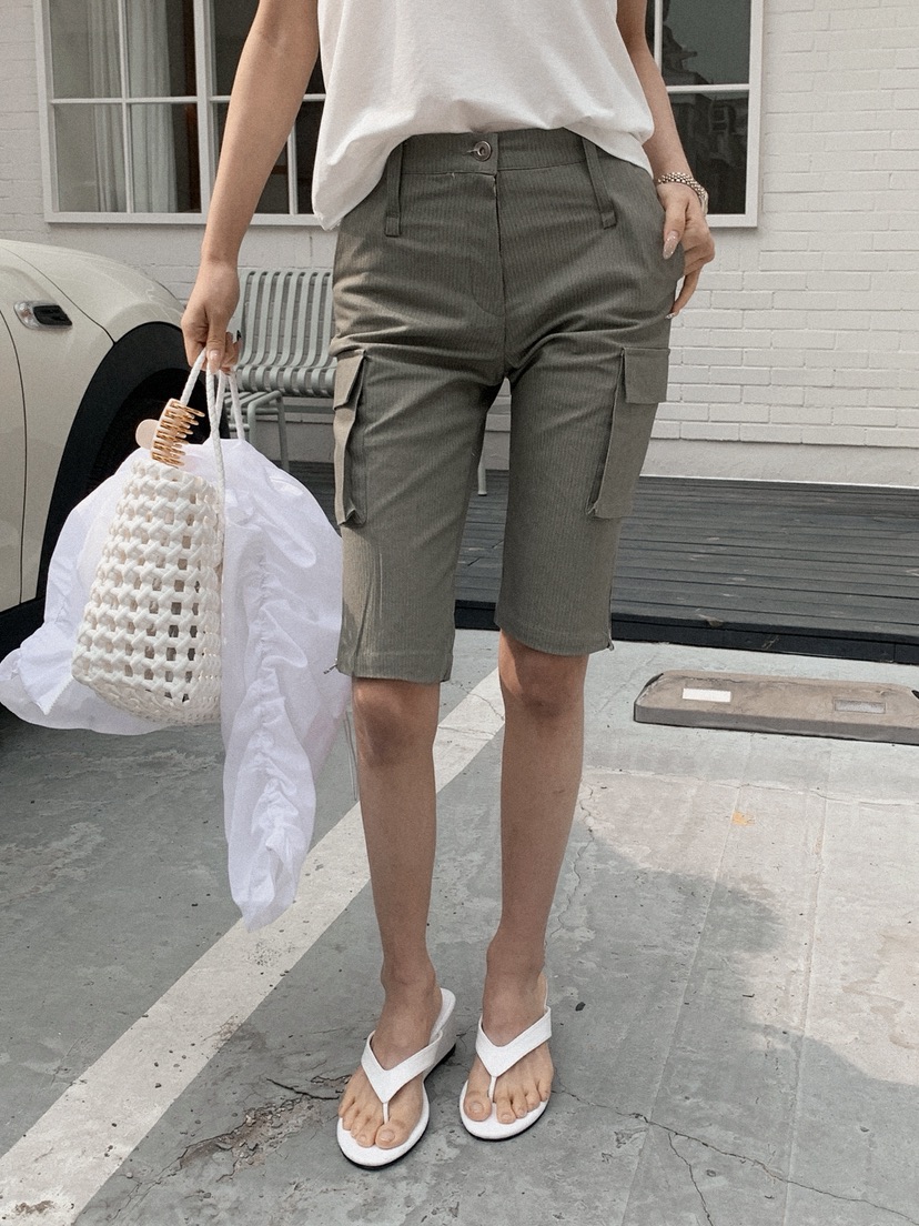 OURWAVE/OUR ROOM韓國直郵實拍女裝新款26春夏短褲七分褲Our Wave/Our Room短褲