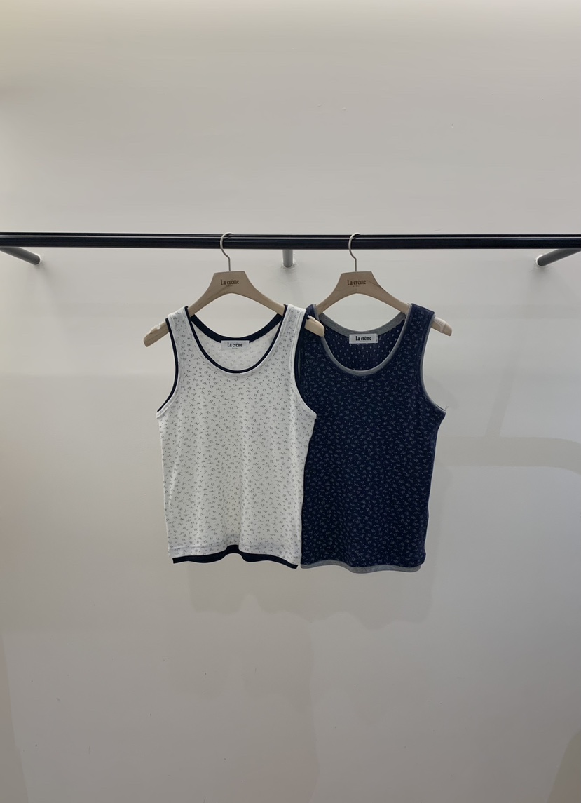 LA CREME韓國代購女士新品職業休閑人氣熱賣吊帶背心花朵LA CREME吊帶/背心