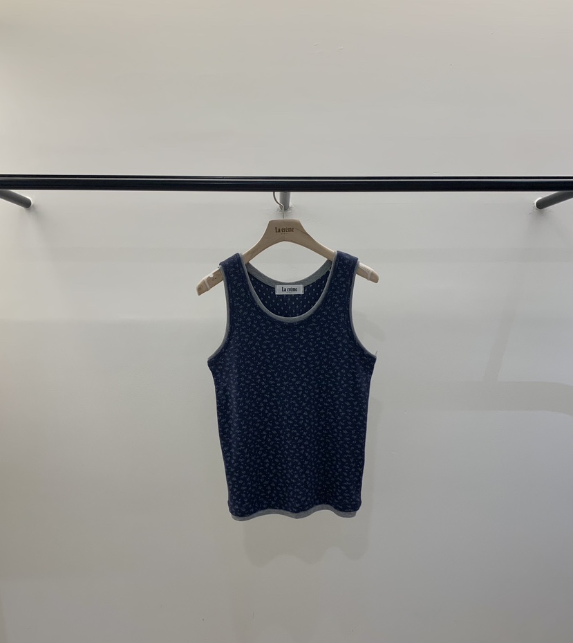 LA CREME韓國代購女士新品職業休閑人氣熱賣吊帶背心花朵LA CREME吊帶/背心圖色2