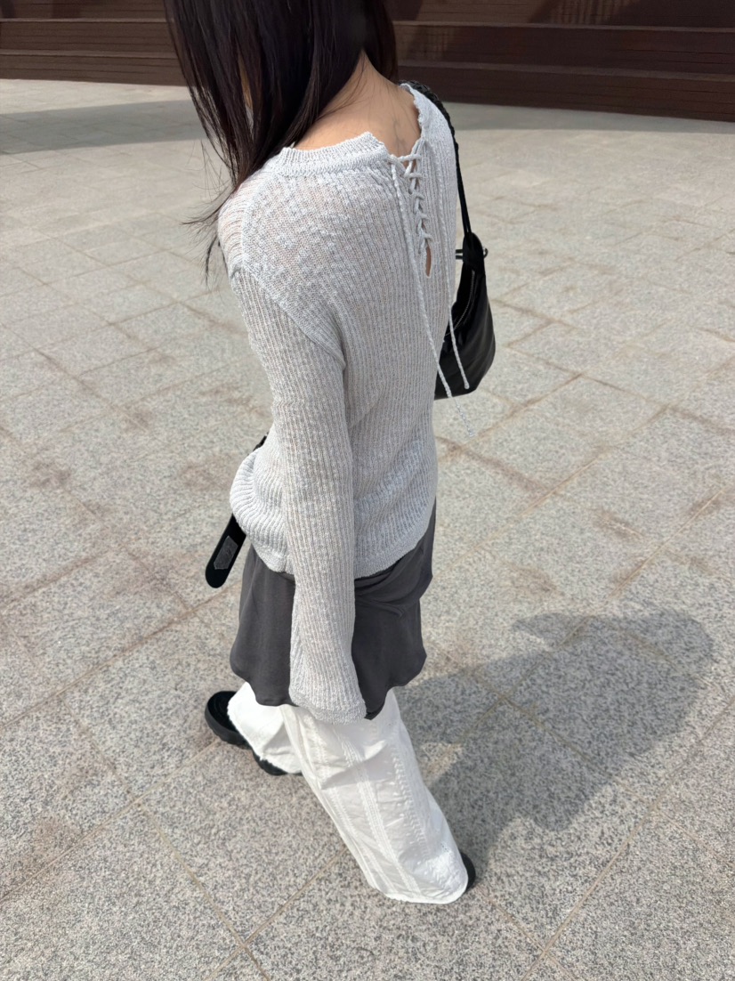 GLITTER韓國東大門直郵女裝新款熱賣26春夏人氣休閑針織衫GLITTER針織衫