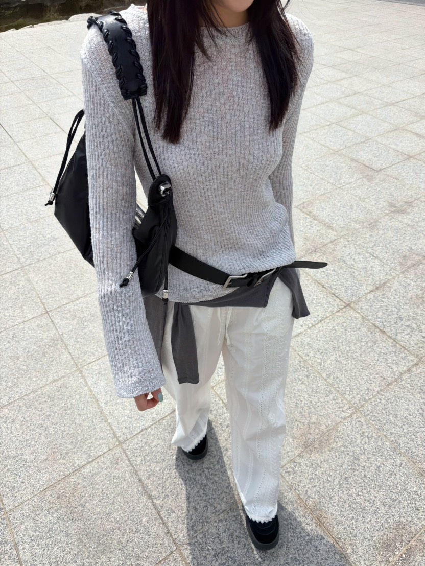 GLITTER韓國東大門直郵女裝新款熱賣26春夏人氣休閑針織衫GLITTER針織衫