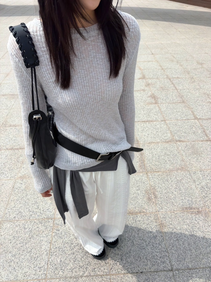 GLITTER韓國東大門直郵女裝新款熱賣26春夏人氣休閑針織衫GLITTER針織衫