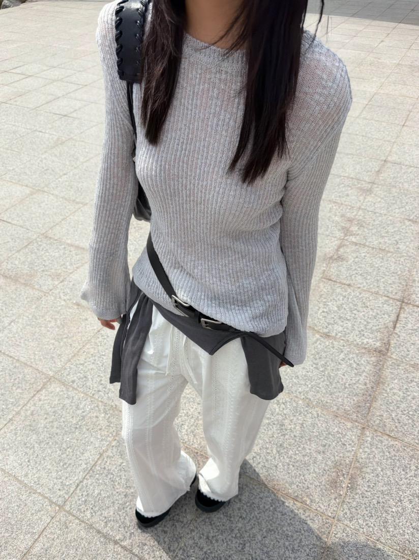 GLITTER韓國東大門直郵女裝新款熱賣26春夏人氣休閑針織衫GLITTER針織衫