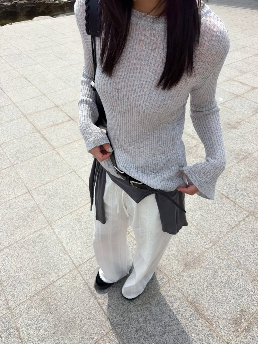 GLITTER韓國東大門直郵女裝新款熱賣26春夏人氣休閑針織衫GLITTER針織衫