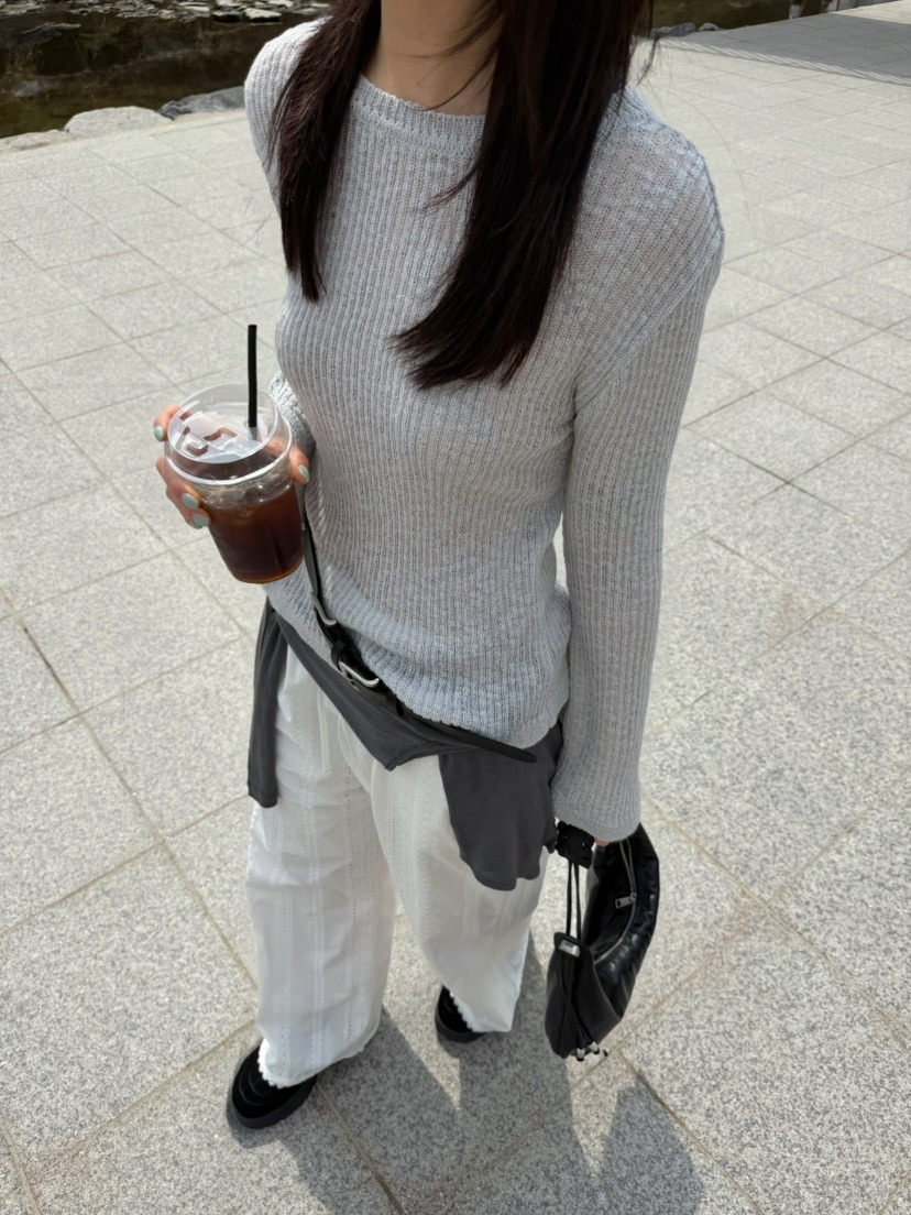 GLITTER韓國東大門直郵女裝新款熱賣26春夏人氣休閑針織衫GLITTER針織衫