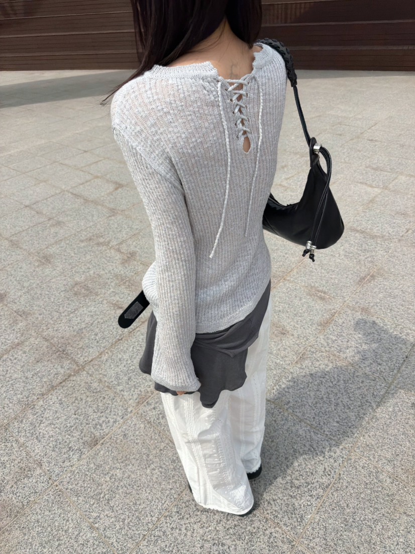 GLITTER韓國東大門直郵女裝新款熱賣26春夏人氣休閑針織衫GLITTER針織衫