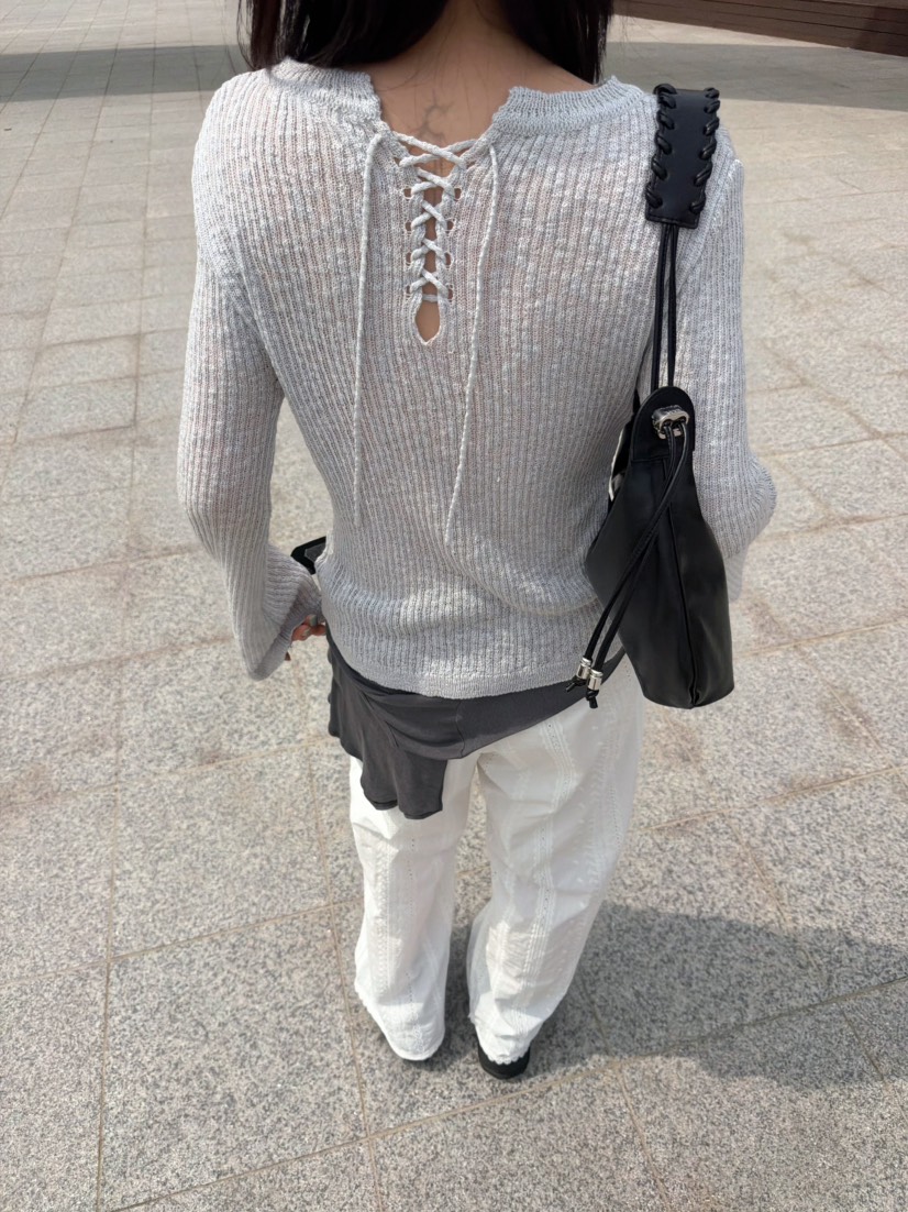 GLITTER韓國東大門直郵女裝新款熱賣26春夏人氣休閑針織衫GLITTER針織衫