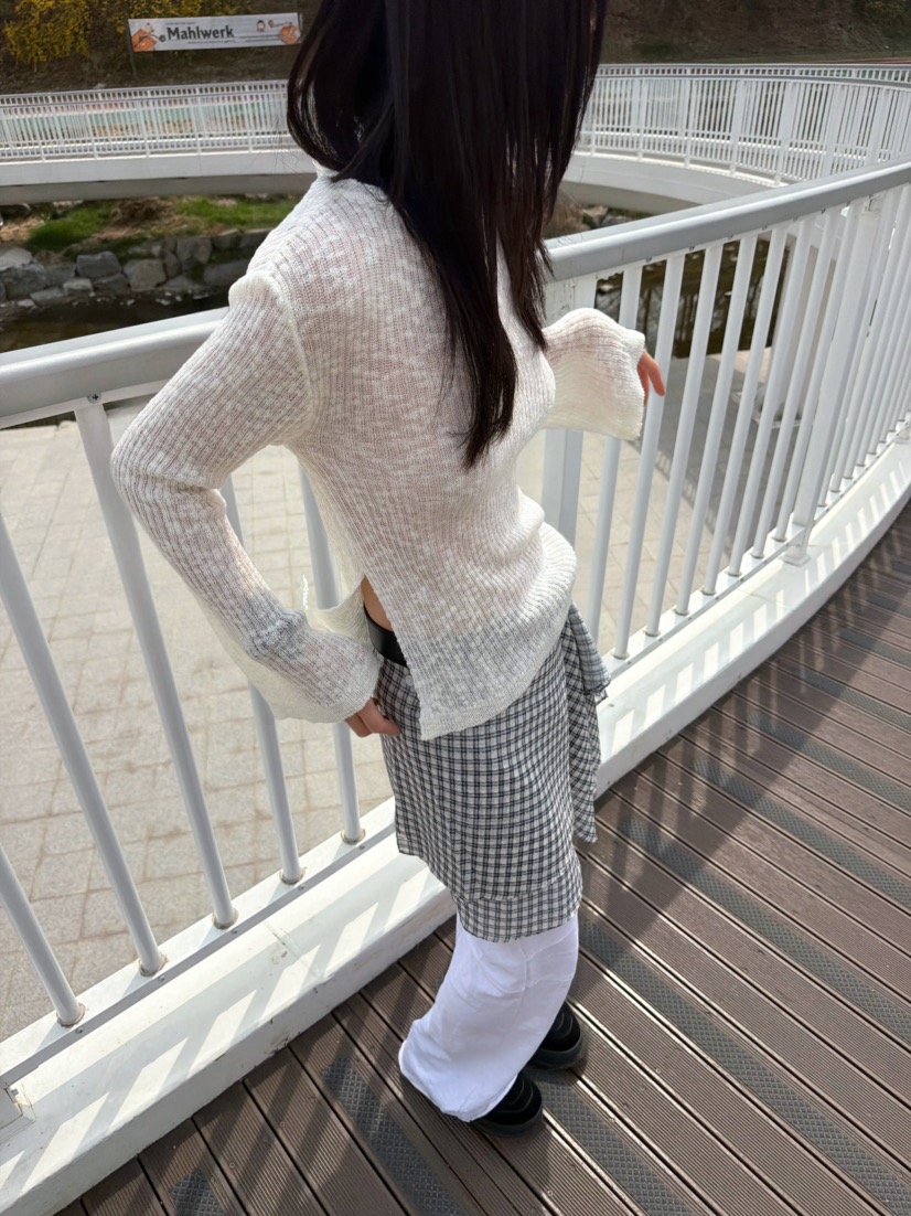 GLITTER韓國東大門直郵女裝新款熱賣26春夏人氣休閑針織衫GLITTER針織衫