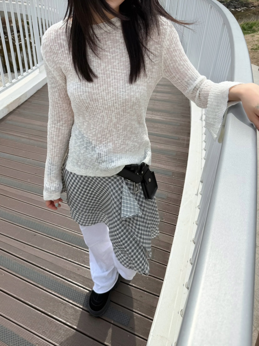 GLITTER韓國東大門直郵女裝新款熱賣26春夏人氣休閑針織衫GLITTER針織衫