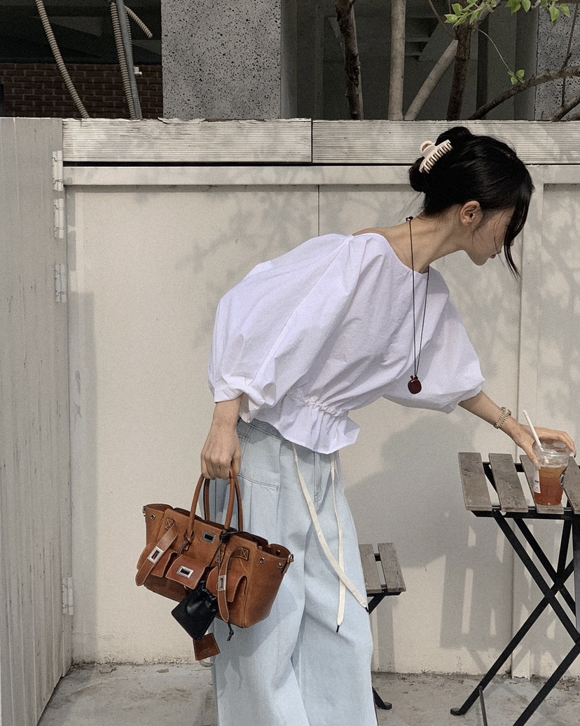 OURWAVE/OUR ROOM韓國代購女士新品職業熱賣牛仔褲闊腿褲Our Wave/Our Room牛仔褲