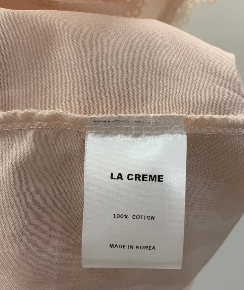 LA CREME韓國直郵實拍女士新品職業人氣26春夏襯衫蕾絲衫LA CREME襯衫/蕾絲衫