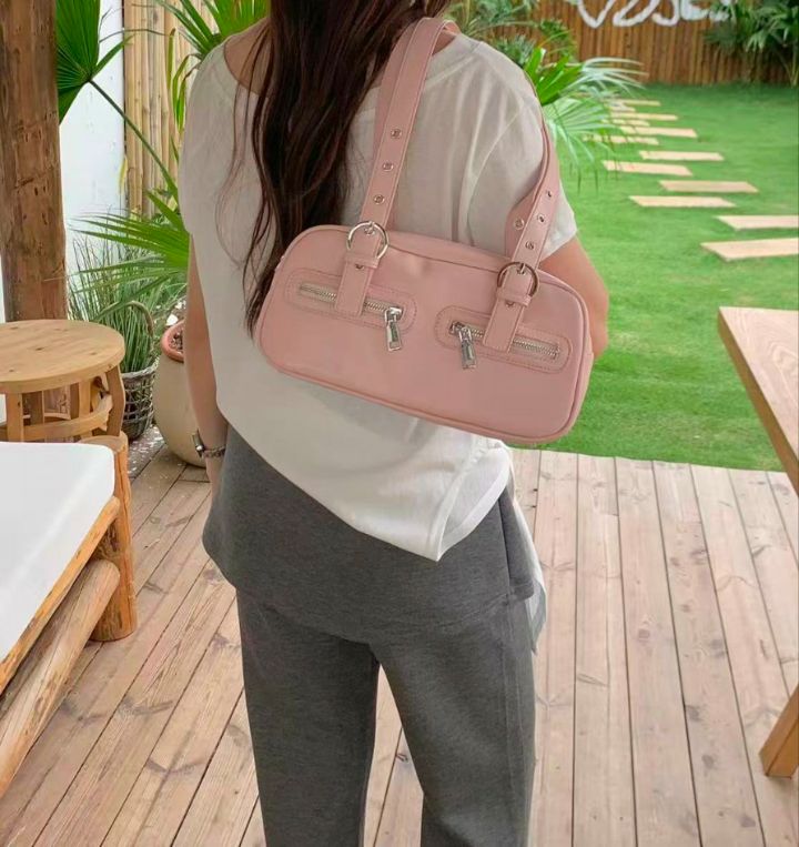 TROUVAILLE韓國代購女士新款職業時尚人氣推薦單肩斜跨包TROUVAILLE單肩/斜跨包圖色3