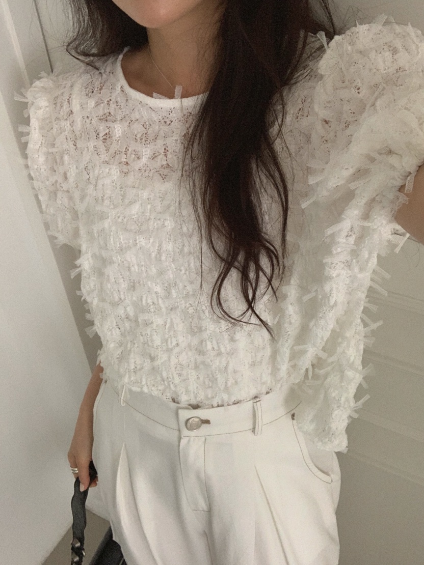 MOSMOS韓國東大門代購女士新款人氣時尚26春夏襯衫蕾絲衫MOSMOS襯衫/蕾絲衫