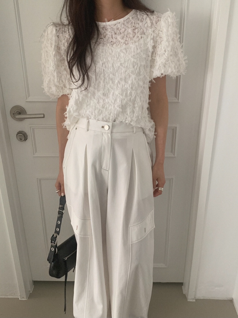 MOSMOS韓國東大門代購女士新款人氣時尚26春夏襯衫蕾絲衫MOSMOS襯衫/蕾絲衫