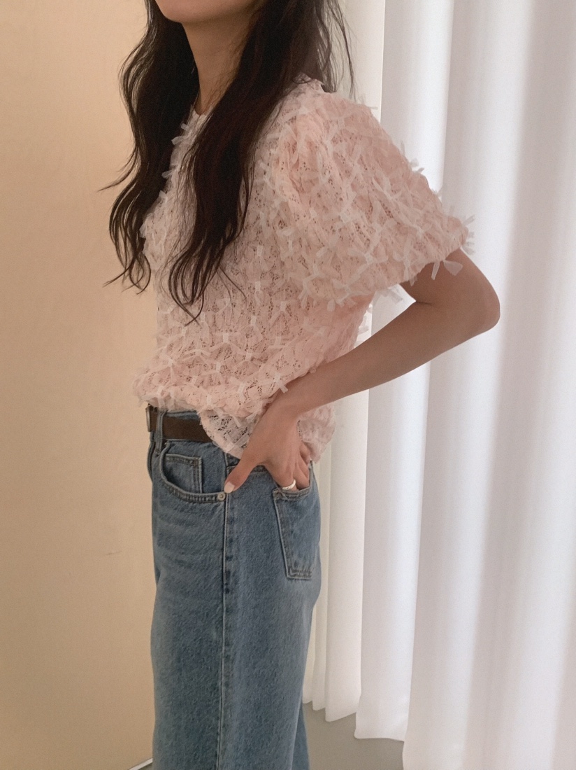 MOSMOS韓國東大門代購女士新款人氣時尚26春夏襯衫蕾絲衫MOSMOS襯衫/蕾絲衫