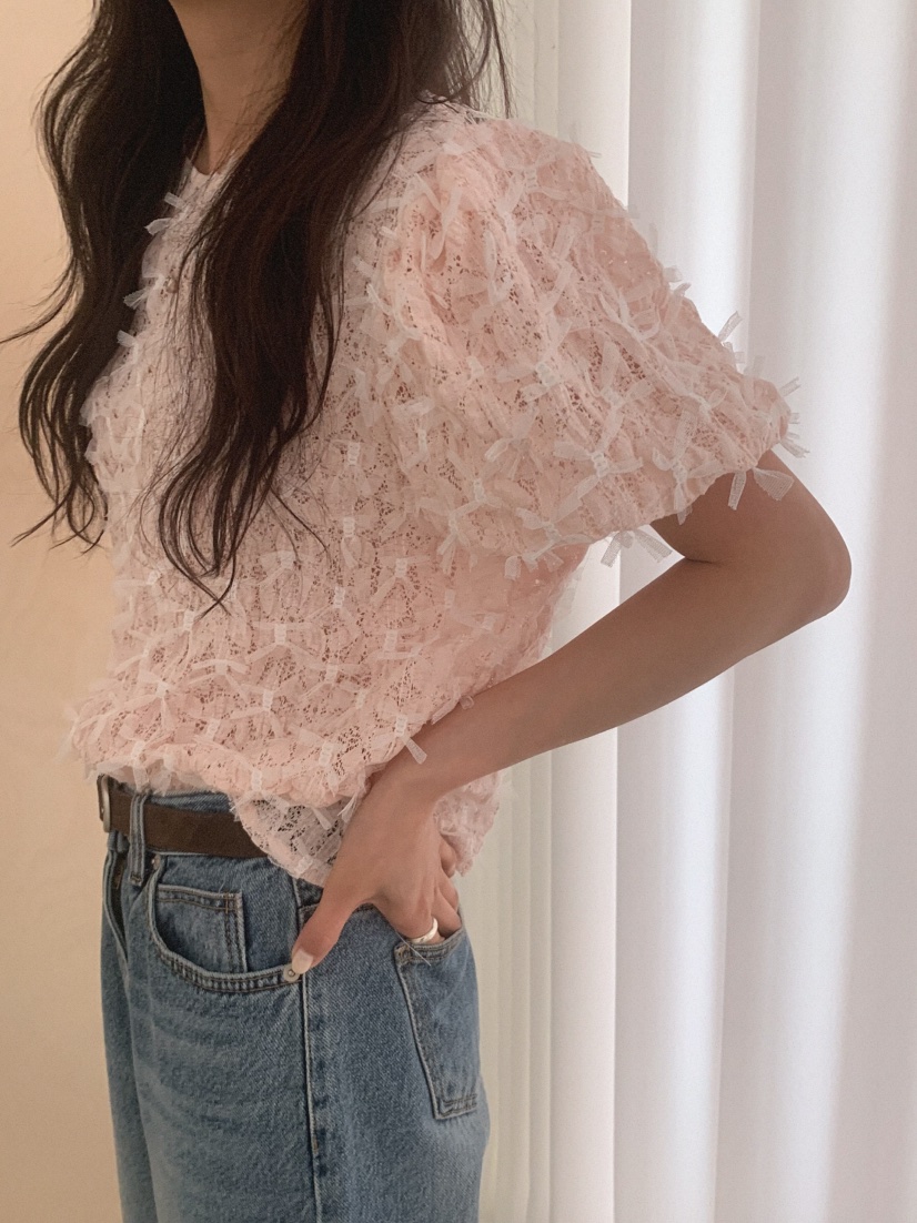 MOSMOS韓國東大門代購女士新款人氣時尚26春夏襯衫蕾絲衫MOSMOS襯衫/蕾絲衫