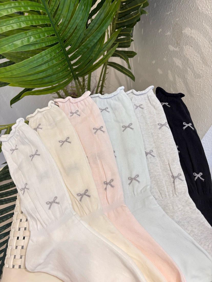 CACTUS-Q韓國東大門直郵女士新款26春夏職業熱賣襪子蝴蝶結CACTUS十雙起/可混搭襪子