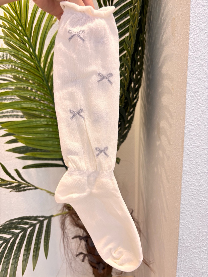 CACTUS-Q韓國東大門直郵女士新款26春夏職業熱賣襪子蝴蝶結CACTUS十雙起/可混搭襪子圖色2