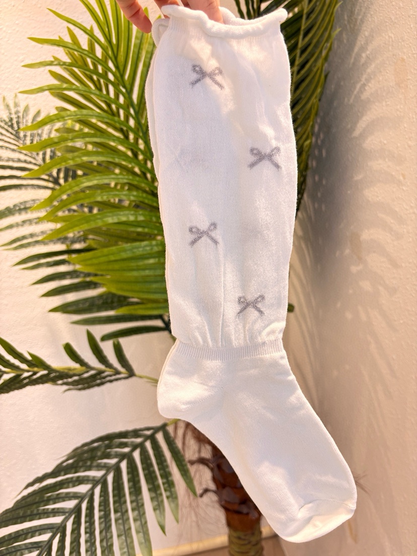 CACTUS-Q韓國東大門直郵女士新款26春夏職業熱賣襪子蝴蝶結CACTUS十雙起/可混搭襪子圖色4