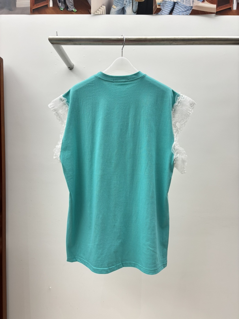 INTHEEND韓國東大門直郵女裝新品人氣時尚推薦休閑T恤蕾絲INTHEENDT恤