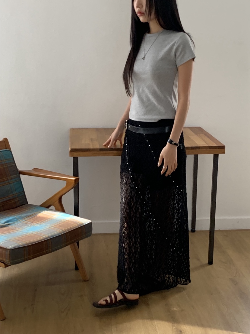 SUNDER MARKET韓國東大門代購女裝新品時尚職業26春夏長裙SUNDER MARKET長裙