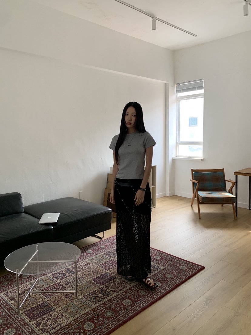 SUNDER MARKET韓國東大門代購女裝新品時尚職業26春夏長裙SUNDER MARKET長裙圖色2